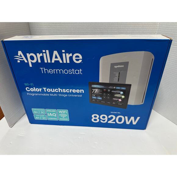 AprilAire 8920W Wi-Fi Programmable Touchscreen Thermostat with IAQ Control - Picture 1 of 5